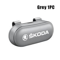 Car Sun Visor Glasses Case Anti-Scratch Eyeglasses Protection Box For Skoda Fabia Kodiaq Kamiq Superb Yeti Octavia Enyaq Rapid
