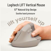 Logitech Lift Ergonomic Vertical Silent Wireless Mouse