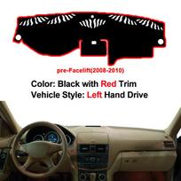 Car Dashboard Cover DashMat Carpet Cape For Mercedes-Benz C-Class W204 2008 - 2014 LHD RHD C-Klasse C180 C200 C220 C250 C300