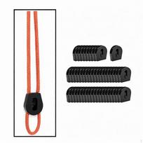 50 Pieces Bungee E Collar Strap Locks Ends Stopper Easy Installation Toggle Tightener Medium