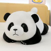 Animacinis vakarėlio stiliaus panda pliušinis žaislas lėlė zoologijos sodo suvenyras imituojama nacionalinio lobio lėlė vaikiška dovana 45cm white