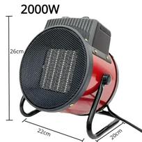 3000W Nešiojamas Pramoninis Elektrinis Šildytuvas 220V Termostatas Oro Šildytuvas Radiatorius Kambario Greitas Šildymas 3 Pavarų Reguliavimas Apsauga nuo Perkaitimo
