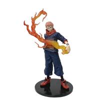 Anime 21cm Jujutsu Kaisen Figūrėlė Itadori Yuji Veiksmo Modelis PVC Lėlė Žaislas Kolekcionuojamas Priedas Darbastalio Aksesuaras Dovana brown