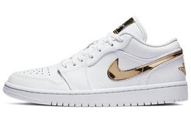 Air Jordan 1 Retro Low 'White Metallic Gold' Women's CZ4776-100 36.5