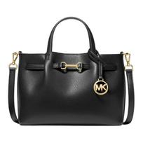 Michael Kors MK Carson Metalinė Dekoracija Akcentas Odinė Crossbody Rankinė Maža Moteriškos rankinės Juoda 35S5G2ZS5T-001 Basic Set (Bag+Dust Bag) gray