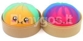 Antistresinis žaislas SQUISHY BUN „Rainbow Mystery Dumpling“, 8,5 cm, 1 vnt.