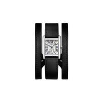 LONGINES Mini Datro Wiener Series Quartz Movement 30 Meters Waterproof Watch 21.5*29mm White Dial Stainless Steel Case Leather Strap L5.200.4.71.0 kvarcas