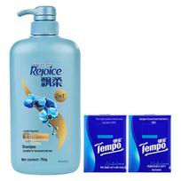 Tempo Pocket Tissues & Daily Care Anti-Dandruff Shampoo Combo