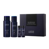 Laneige Homme Blue Energy EX Men's Skincare Set Toner 180ml + Lotion 125ml Hydrating Anti-Fatigue Care Set for Healthy Looking Skin black