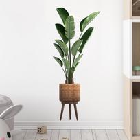 Simulation Green Plant Ornamental Potted Wall Sticker For Living Room Office Bedroom Decoration Wall Decals