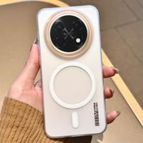 Dėl Huawei Nova 15 Max dėklo Naujas Magsafe magnetiniam skaidrus matinis apsaugantis nuo kritimo smūgiams atsparus telefono apsauginis dangtelis Nova 15 Max dėklui Huawei Nova 15 Max pilka spalva