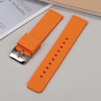 14/16/18/20/22mm Silicone Watch Strap Quick Release Watchband Universal Wristwatch Band for Smartwatch &Other Watches Bracelet 20mm oranžinė