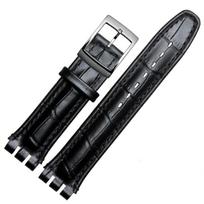 17mm 19mm Strap for Swatch classic design Watch Band Black Brown White Waterproof Stainless Steel Clasp Men Women Business 19mm juoda