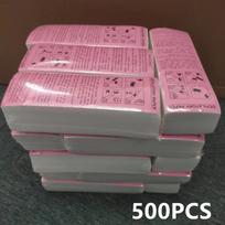 500/1000/2000 VNT Aukštos Kokybės Neaustinio Audinio Kūno Servetėlės Plaukų Šalinimo Vaško Popieriaus Ritininiai Plaukų Šalinimo Epiliatorius Vaško Juostelės Popierius 2# gray