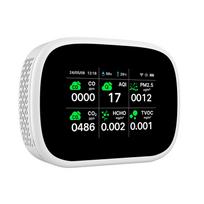 WiFi 11in1 Oro kokybės monitorius Vidaus drėgmės monitorius juoda
