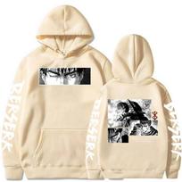 Hot Japan Anime Berserk Guts Pattern  Hoodie XS juoda