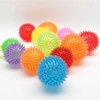 Naminiai gyvūnai Žaislai TPR Garsiniai žaislai Kamuolys Šuniui Atsparus įkandimams Elastingas Dygliuotas kamuolys Vidutinių ir didelių šunų žaislai Small 6.5cm thorn ball