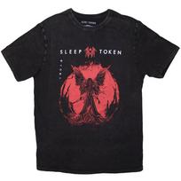 Sleep Token unisex marškinėliai su akmens plovimu: Grąžink mane į Edeną (Juoda) (Mažas) S