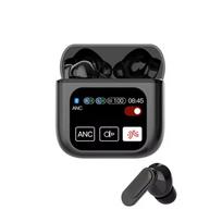 SE60 Belaidės ausinės Bluetooth 5.4 LED ekranas Žaidimų ausinės Sportinės ausinės HIFI garsas Mažas vėlavimas Ausinukai juoda