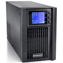 Qoltec 52640 Gryno sinusoidės UPS avarinis maitinimo šaltinis | 1 kVA | 800 W | AVR | LCD