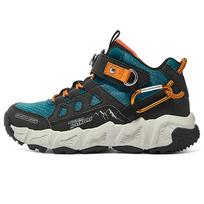 Skechers Kids Outdoor Boots Retro Trendy Versatile Velcro Short Plush Wear-Resistant Non-Slip Mid-Top Outdoor Shoes Kids boots 405279L-BKMT 27.5