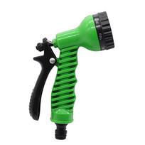 7 Function Water Gun Garden Lawn Plant Flower Vegetable Flower Bed Watering Irrigation Spray Gun Car Washing Home Clean Tool žalia