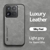 For Xiaomi Mi 15T Pro Case Soft PU Leather Skin Magnet Protective Back Cover Case For Xiaomi Mi 15T 14T Pro Mi15T Phone Shell xiaomi 15T Pro pilka spalva