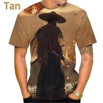 Hot Game Ghost Of Tsushima Graphic T Shirts 3D Printing Casual Short Sleeve Tee Tops All Over Print Oversized T Shirt Streetwear M