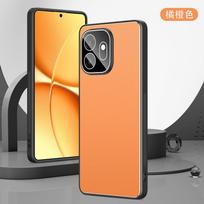 For OnePlus 15s 15T Case Camera Protection Metallic Matte Sanding Protective Cover For OnePlus 15s Shell Shockproof Bumper Funda OnePlus 15s oranžinė