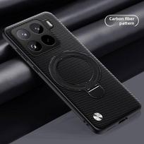For Xiaomi Mi 15t Pro Case Hard PU carbon fiber Ring Stand Magnetic Protect Back Cover For Xiaomi Mi 15T 14T Pro 15Ultra Shell xiaomi 15T Pro juoda