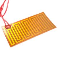 Any Sizes Custom 12V/24V DC  Flexiable Eeletric Polyimide Film Heater Heating Element for Electrical Wires Oil Tank 3D Print 25x50mm 7W 12VDC