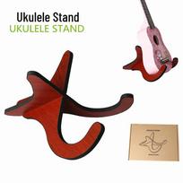 Medinis ukulele grindų stovas mažai gitarai Wood