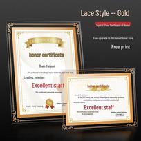 Custom Crystal Honor Certificate Mug with Gift Box - Perfect for Employee Recognition or Graduation