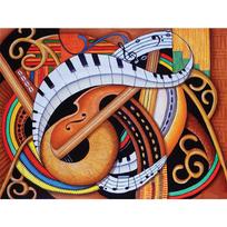 5D DIY Diamond Painting Abstract Piano Diamond Embroidery Full Mosaic Kits Cross Stitch Home Decor Handmade Gifts Round 20x30cm