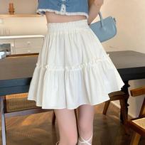Kawaii Mini Skirts Women Cute Fungus Patchwork Fairycore Pleated Short Skirt Preppy Style S balta