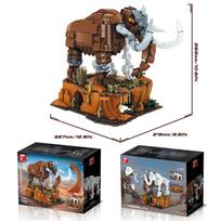 1310PCS Jurassic Semiskelton Mammoth Building Blocks Classic Ancient Animal Models Bricks Desktop Ornaments Boys Birthday Gifts With Box