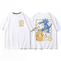 Pokémon Pikachu Gengar Charmander Balti marškinėliai Vyriški 2026 Vasaros Mada Oversize Gatvės Laisvalaikio Y2K Viršutiniai drabužiai Streetwear Apranga S