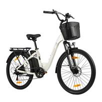 TTGO C2PRO White/Black/Silver 250W Motor Power 36V18AH Detachable Battery 26 * 1.95-inch Tire 7-speed Urban Road Convenient Electric Bicycle balta