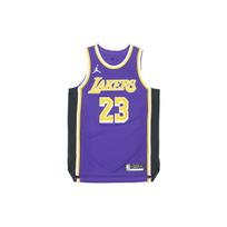 Air Jordan NBA Basketball game Jersey AU Player Edition Los Angeles Lakers LeBron James No. 23 Purple Men's CV8856-511 S
