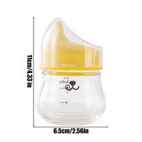 Portable Kitten Bottle Anti-Choking Pet Feeder Puppy Milk Feeder With Nipples For Cat Bunny Squirrel Chinchilla Hamster Water geltona