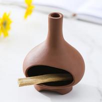 Ceramic Palo Santo Holder Incense Burner Ornament Multipurpose Handcrafted Sage Red Clay