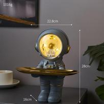 Astronautas Statulėlė Laikymo Padėklas Derva Kosmonautas Skulptūra Raktų Laikiklis Nordic Namų Dekoras Svetainės Stalo Figūrėlė Dekoracijos