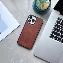 Luxurious Crocodile Pattern Leather Case for iPhone 13/14 ProMax (16/17) - Full Coverage iPhone 13 Pro ruda