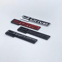 Automobilio bagažinės sparno chromo ženklelio emblemos lipdukai, skirti BMW EDrive 225xe i4 i3 i8 X3 X5 3 5 serijos i01 i12 i15 G30 G31 F30 G05 silver black  1pcs