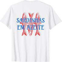 TcSerEinlO Vintage Sardine Graphic Coastal Aesthetic Seafood Art T-Shirt S balta