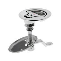 Easy Install Keyless Flush Mount Floor Lock Flush Pull Latches for Hatches Access Panels Round Deck Hatches 1