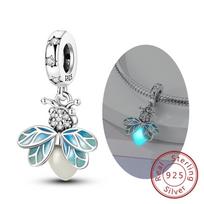 925 Silver Charm Beads Butterfly Dragonfly Firefly Charms Fit Original Bracelets DIY Jewelry For Women Gift