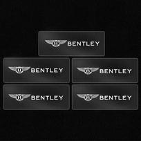 Kūrybiški metaliniai automobilio emblemos lipdukai Dekoras Vandeniui atsparūs lipdukai Bentley Flying Spur Continental GT Bentayga Automobilio priedai