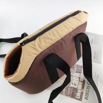 Fashionable Outdoor Dog Sling Bag with Cross-body Strap Extra Large kava
