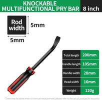 Multi-Function Long Pry Bar 8 12 18  Inch Tire Heavy Duty Crowbar Strike Cap Nail Puller Car Repair CV-R Removal Hand Tools